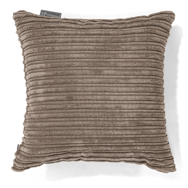 Housse de Coussin 47 x 47cm - Côtelé Grège 01