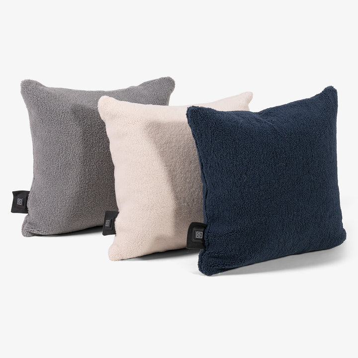 Coussin Chauffant 45 x 45cm - Sherpa Gris 04
