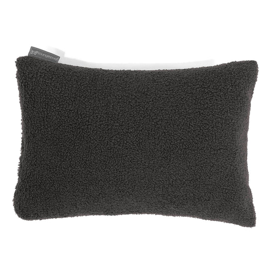Housse de Coussin Rectangulaire 35 x 50cm - Bouclé Anthracite 01