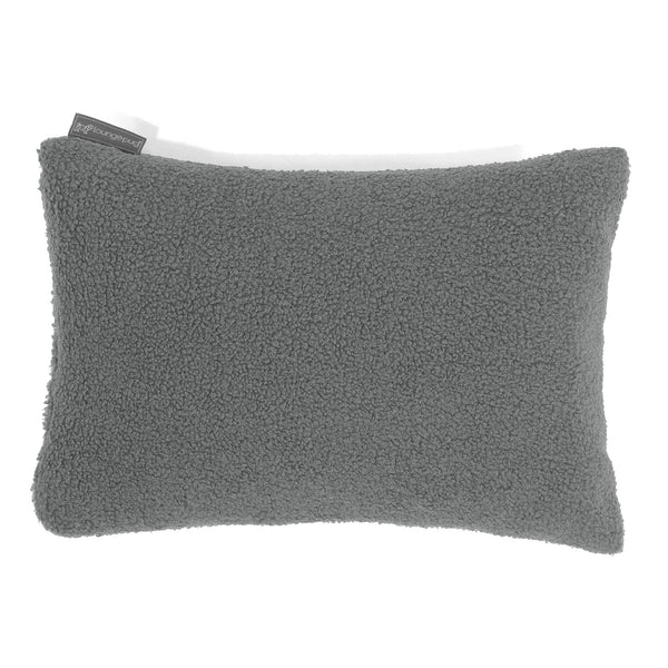 Housse de Coussin Rectangulaire 35 x 50cm - Bouclé Gris 01