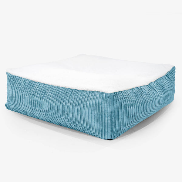 Le Matelas Géant pour Chien, Taille XXL Housse de Remplacement - Sherpa & Côtelé 01