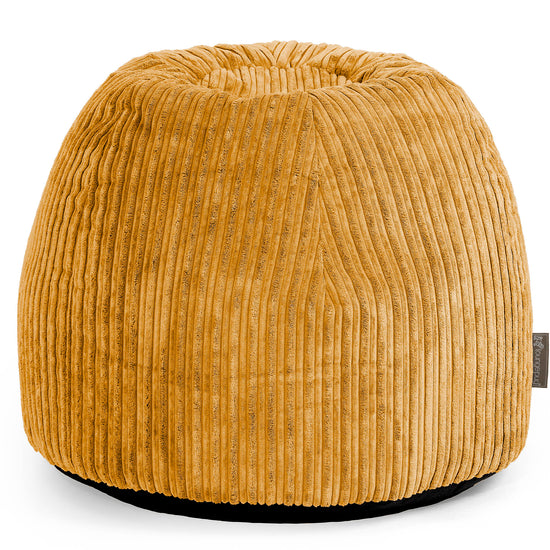 Tabouret Pouf de Coiffeuse - Côtelé Miel doré 01