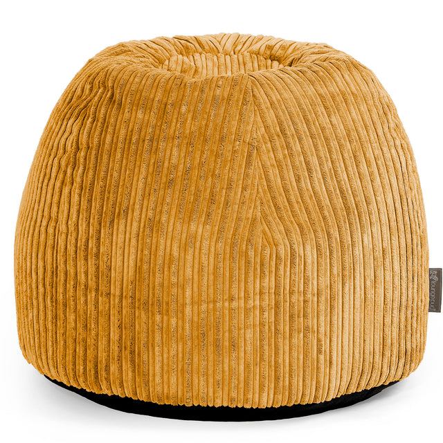 Tabouret Pouf de Coiffeuse - Côtelé Miel doré 01