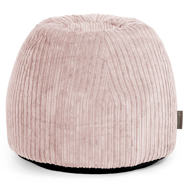 Tabouret Pouf de Coiffeuse - Côtelé Rose 01