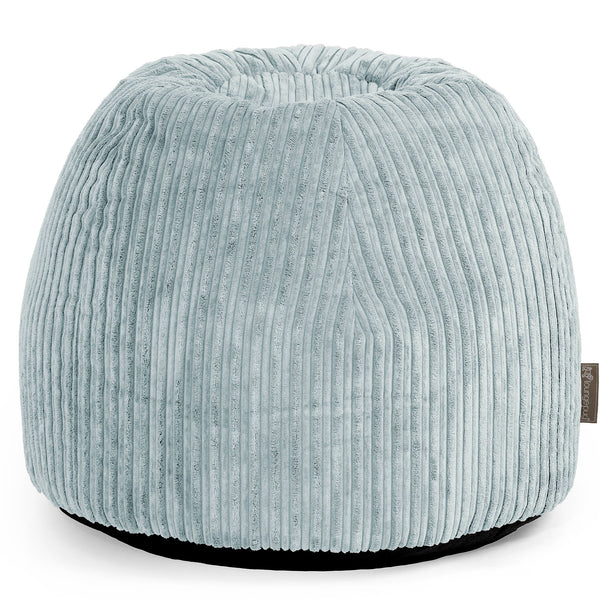 Tabouret Pouf de Coiffeuse - Côtelé Verte Menthe 01