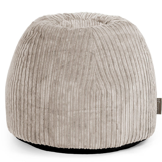 Tabouret Pouf de Coiffeuse - Côtelé Vison 01