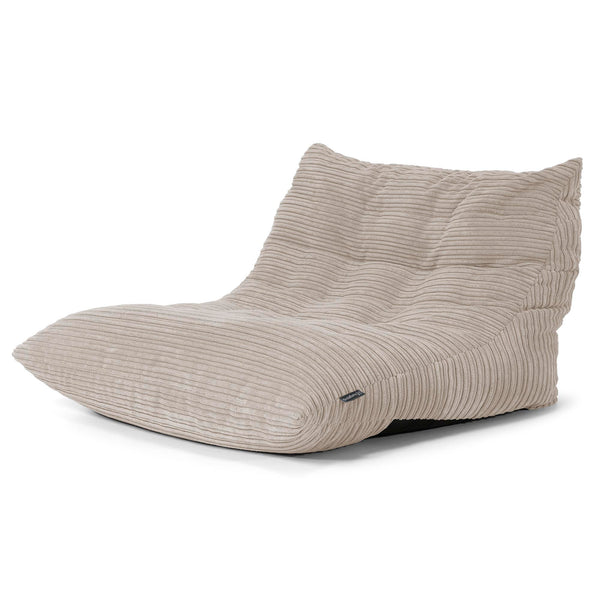 Fauteuil Pouf de Sol Noah - Côtelé Vison 01