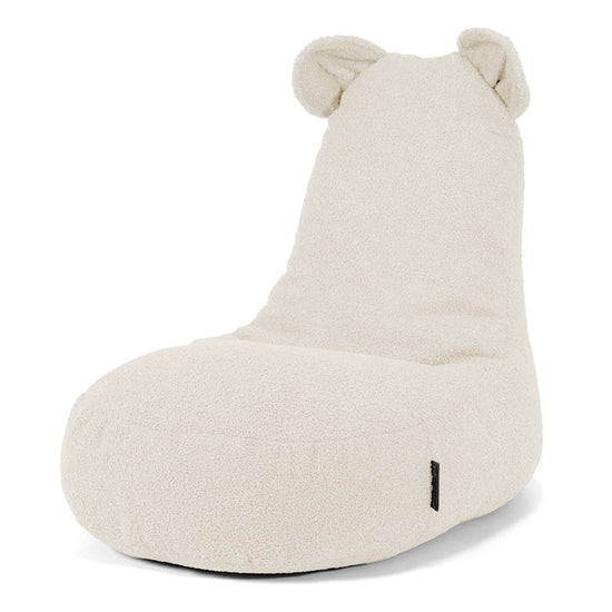 Fauteuil Pouf Enfant Animal Ourson 2-6 ans - Bouclé Ivoire 01