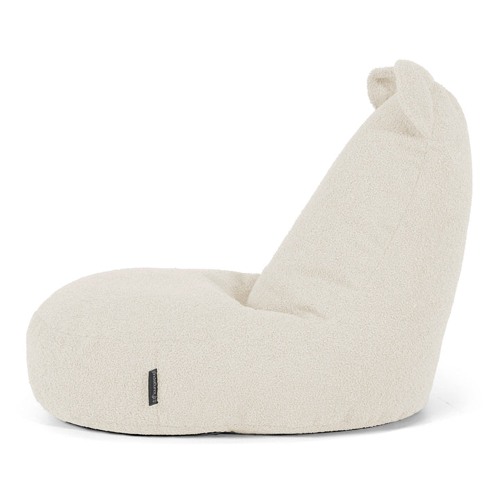 Fauteuil Pouf Enfant Animal Ourson 2-6 ans - Bouclé Ivoire 02