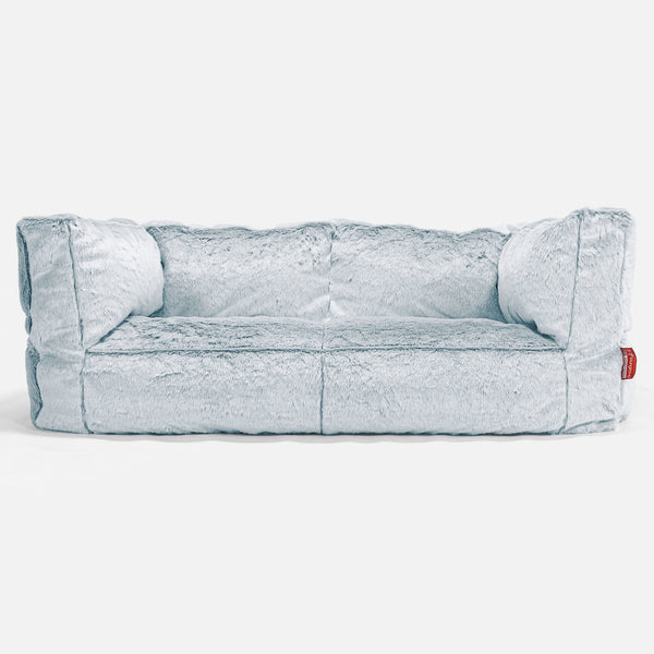 Canapé Pouf Albert 2 places Housse de Remplacement - Fausse Fourrure Lapin 01