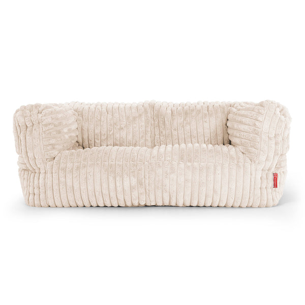 Canapé Pouf Albert 2 places Housse de Remplacement - Velours Côtelé Ultra Pelucheux 01