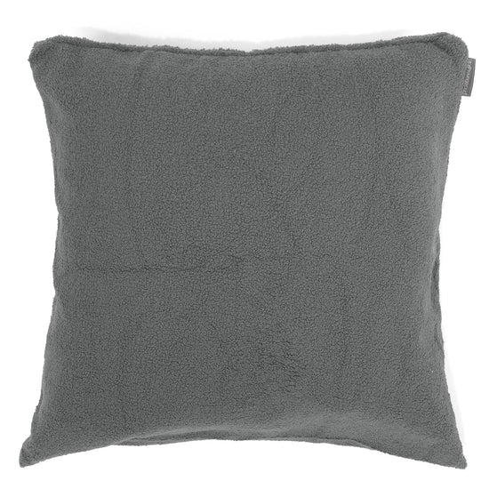Grand Housse de Coussin 70 x 70cm - Bouclé Gris 01