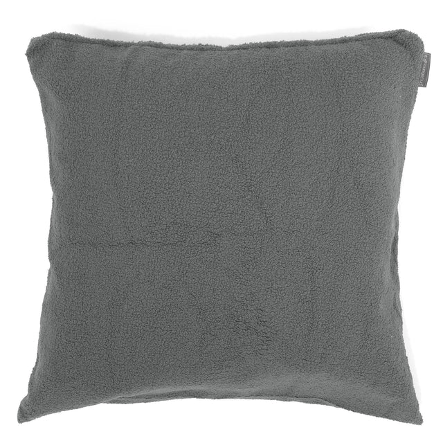 Grand Housse de Coussin 70 x 70cm - Bouclé Gris 01