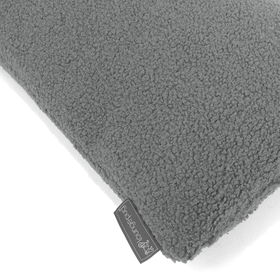 Grand Housse de Coussin 70 x 70cm - Bouclé Gris 02