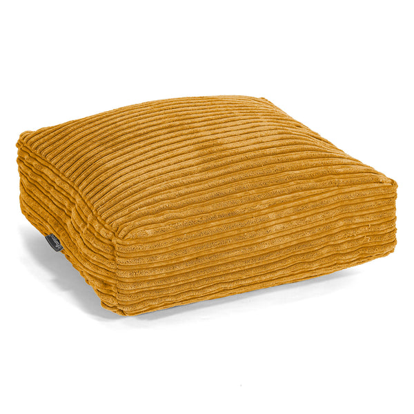 Grand Coussin de Sol - Côtelé Miel doré 01