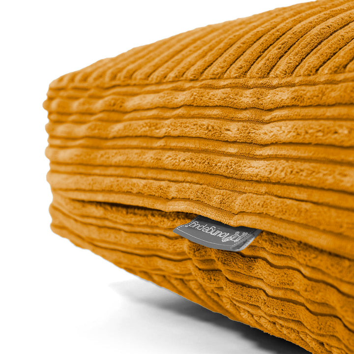 Grand Coussin de Sol - Côtelé Miel doré 02