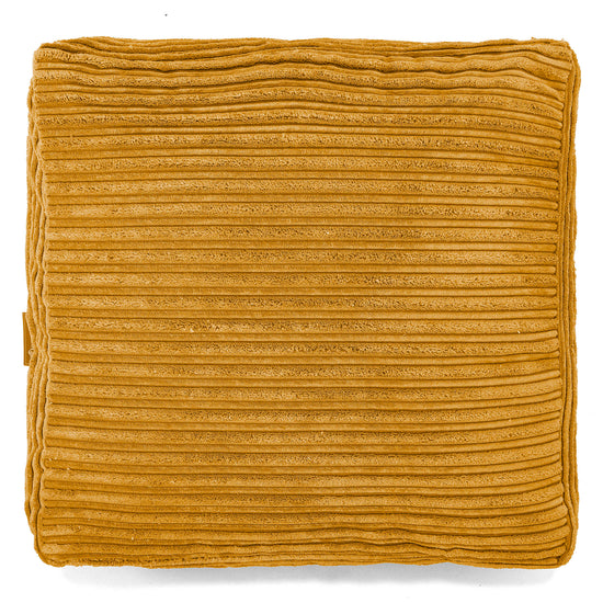 Grand Coussin de Sol - Côtelé Miel doré 03