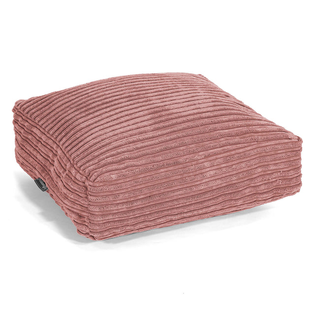 Grand Coussin de Sol - Côtelé Pêche 01