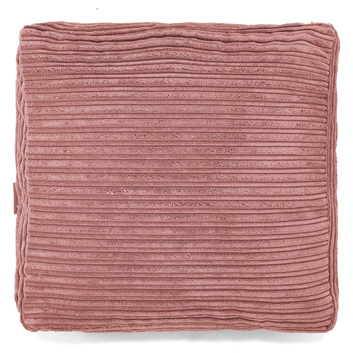 Grand Coussin de Sol - Côtelé Pêche 03