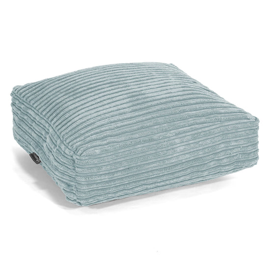 Grand Coussin de Sol - Côtelé Verte Menthe 01