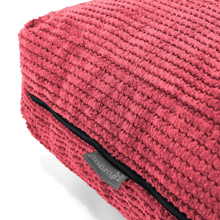 Grand Coussin de Sol - Pompon Rouge pastel 02