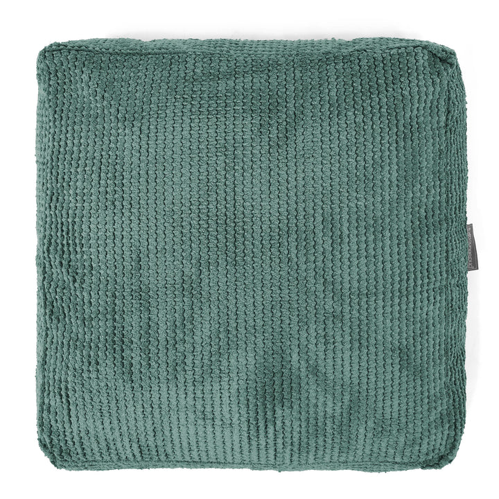 Grand Coussin de Sol - Pompon Vert Mousse 03