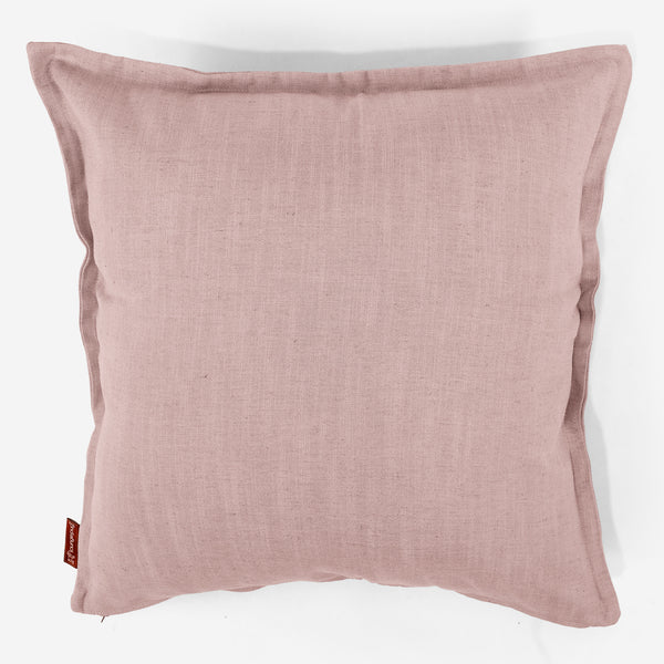 Grand Housse de Coussin 70 x 70cm - Aspect Lin Rose 01