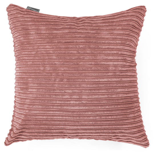 Grand Housse de Coussin 70 x 70cm - Côtelé Pêche 01