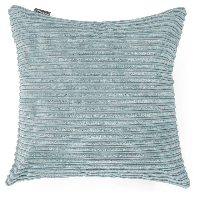 Grand Housse de Coussin 70 x 70cm - Côtelé Verte Menthe 01