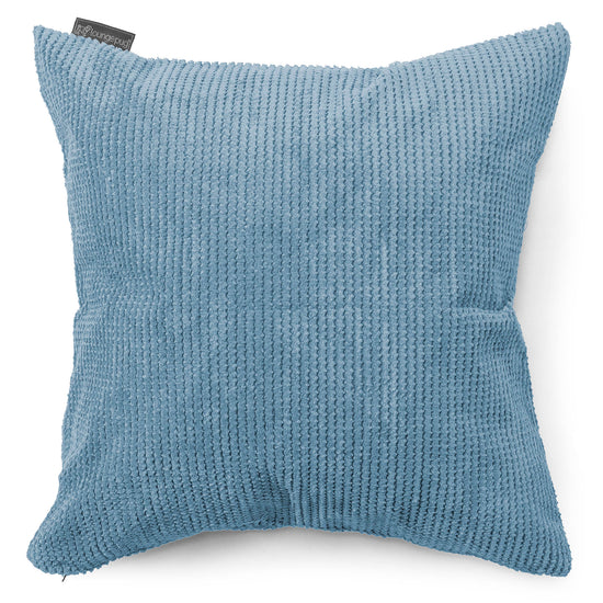 Grand Housse de Coussin 70 x 70cm - Pompon Bleu Ciel 01