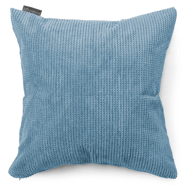 Grand Housse de Coussin 70 x 70cm - Pompon Bleu Ciel 01