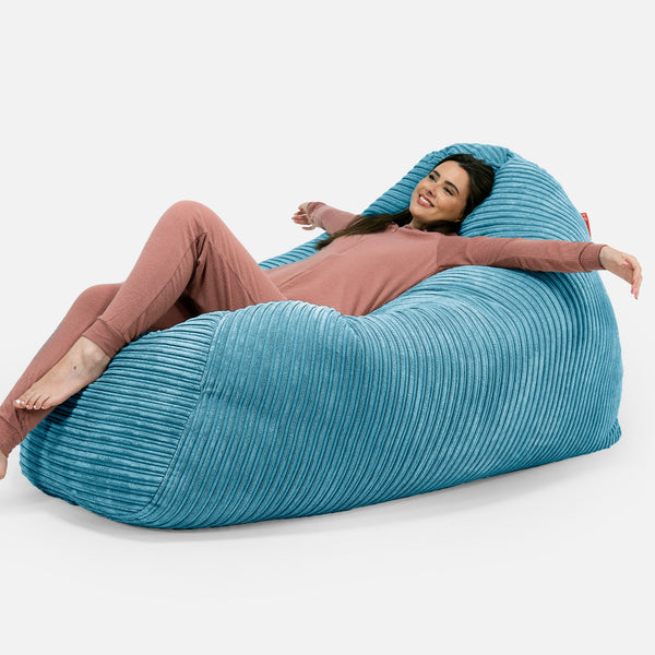 Gros Pouf Canapé Housse de Remplacement - Côtelé 01