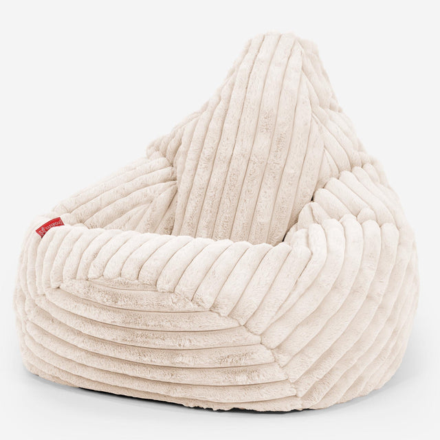 Pouf Poire Gamer Housse de Remplacement - Velours Côtelé Ultra Pelucheux 01