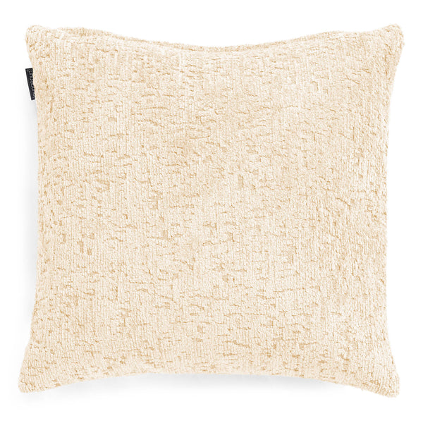 Housse de Coussin 47 x 47cm - Chenille Luxe Ivoire 01