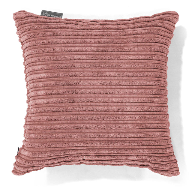 Housse de Coussin 47 x 47cm - Côtelé Pêche 01