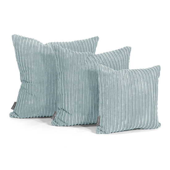 Housse de Coussin 47 x 47cm - Côtelé Verte Menthe 02