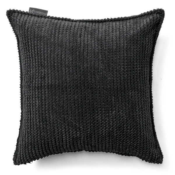 Housse de Coussin 47 x 47cm - Pompon Noir 01