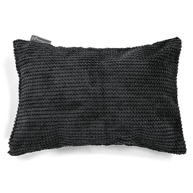 Housse de Coussin Rectangulaire 35 x 50cm - Pompon Noir 01