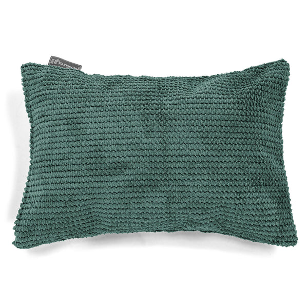 Housse de Coussin Rectangulaire 35 x 50cm - Pompon Vert Mousse 01