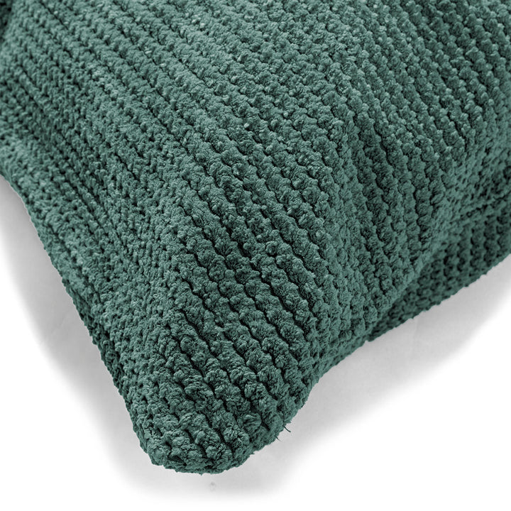 Housse de Coussin Rectangulaire 35 x 50cm - Pompon Vert Mousse 02