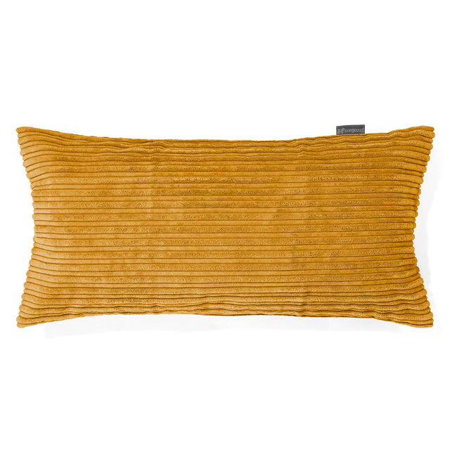 Housse de Coussin Rectangulaire Géant 40 x 70cm - Côtelé Miel doré 01