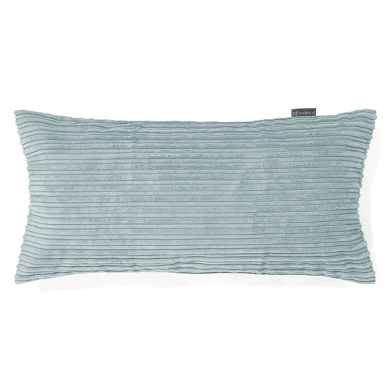 Housse de Coussin Rectangulaire Géant 40 x 70cm - Côtelé Verte Menthe 01