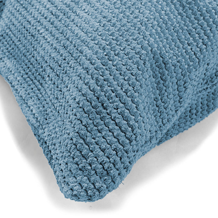 Housse de Coussin Rectangulaire Géant 40 x 70cm - Pompon Bleu Ciel 02