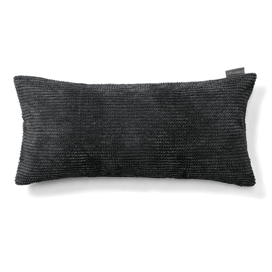 Housse de Coussin Rectangulaire Géant 40 x 70cm - Pompon Noir 01