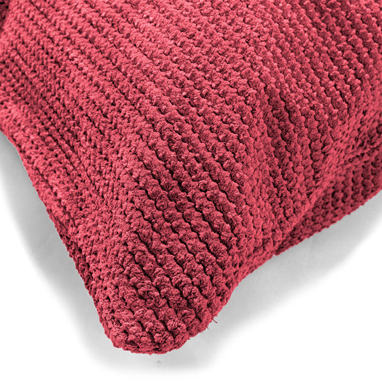 Housse de Coussin Rectangulaire Géant 40 x 70cm - Pompon Rouge pastel 02