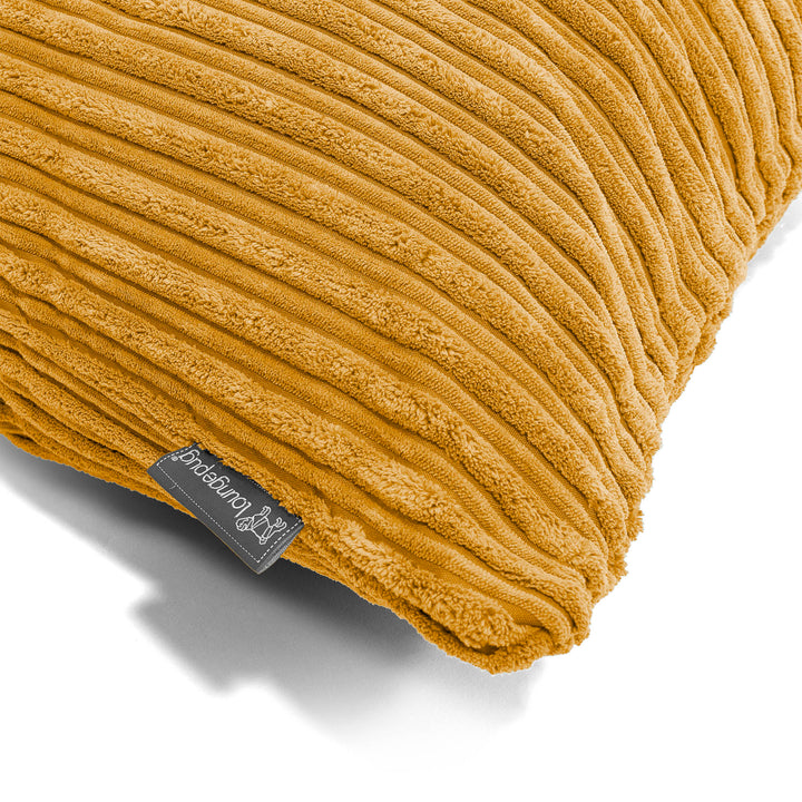 Housse de Coussin Rond 50cm - Côtelé Miel doré 02