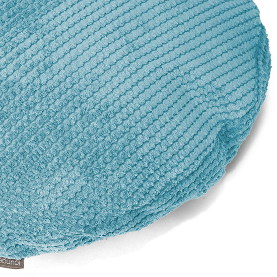 Housse de Coussin Rond 50cm - Pompon Mer Égée 02