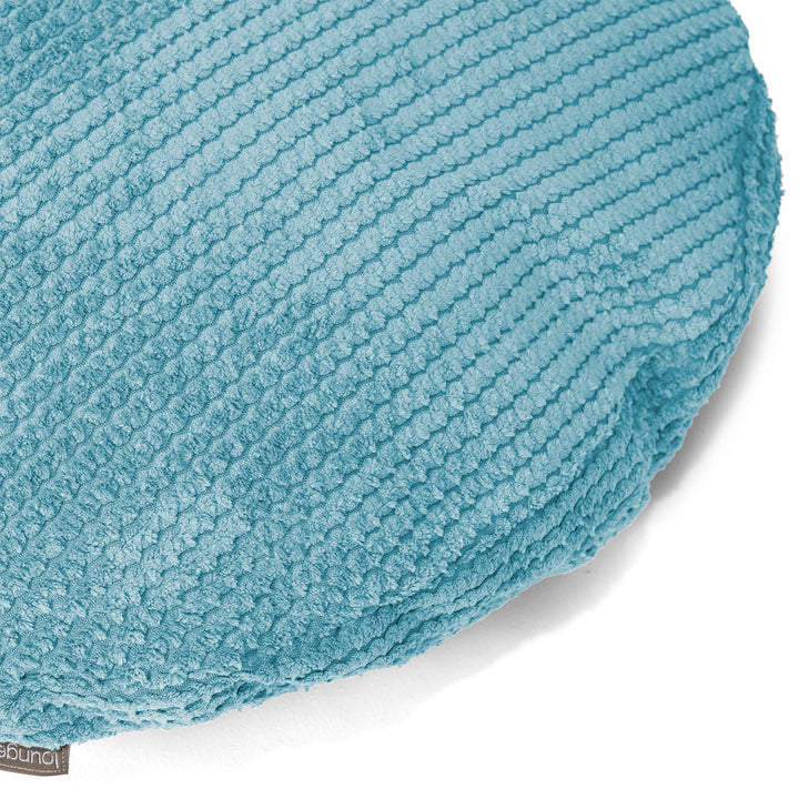 Housse de Coussin Rond 50cm - Pompon Mer Égée 02