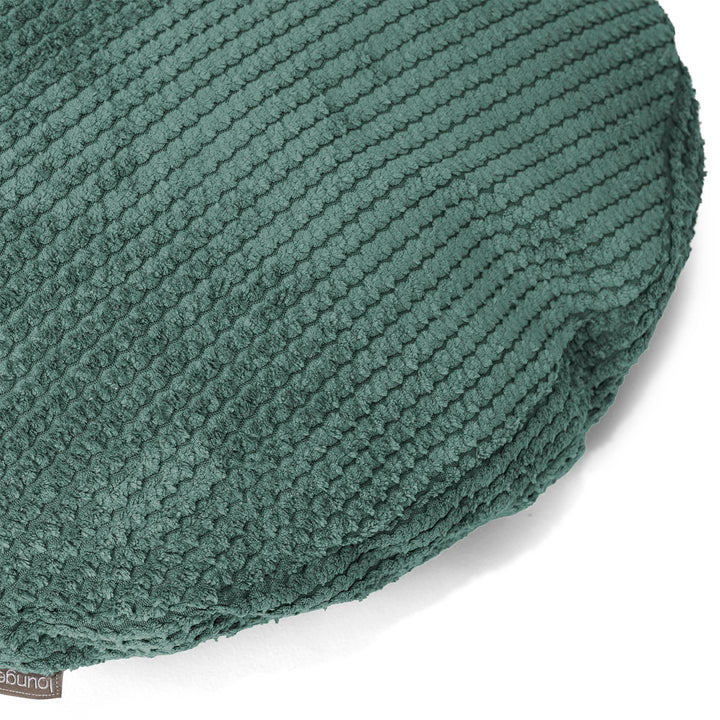 Housse de Coussin Rond 50cm - Pompon Vert Mousse 02