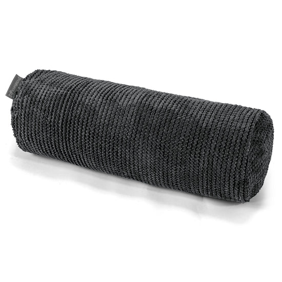 Housse de Traversin 20 x 55cm - Pompon Noir 01